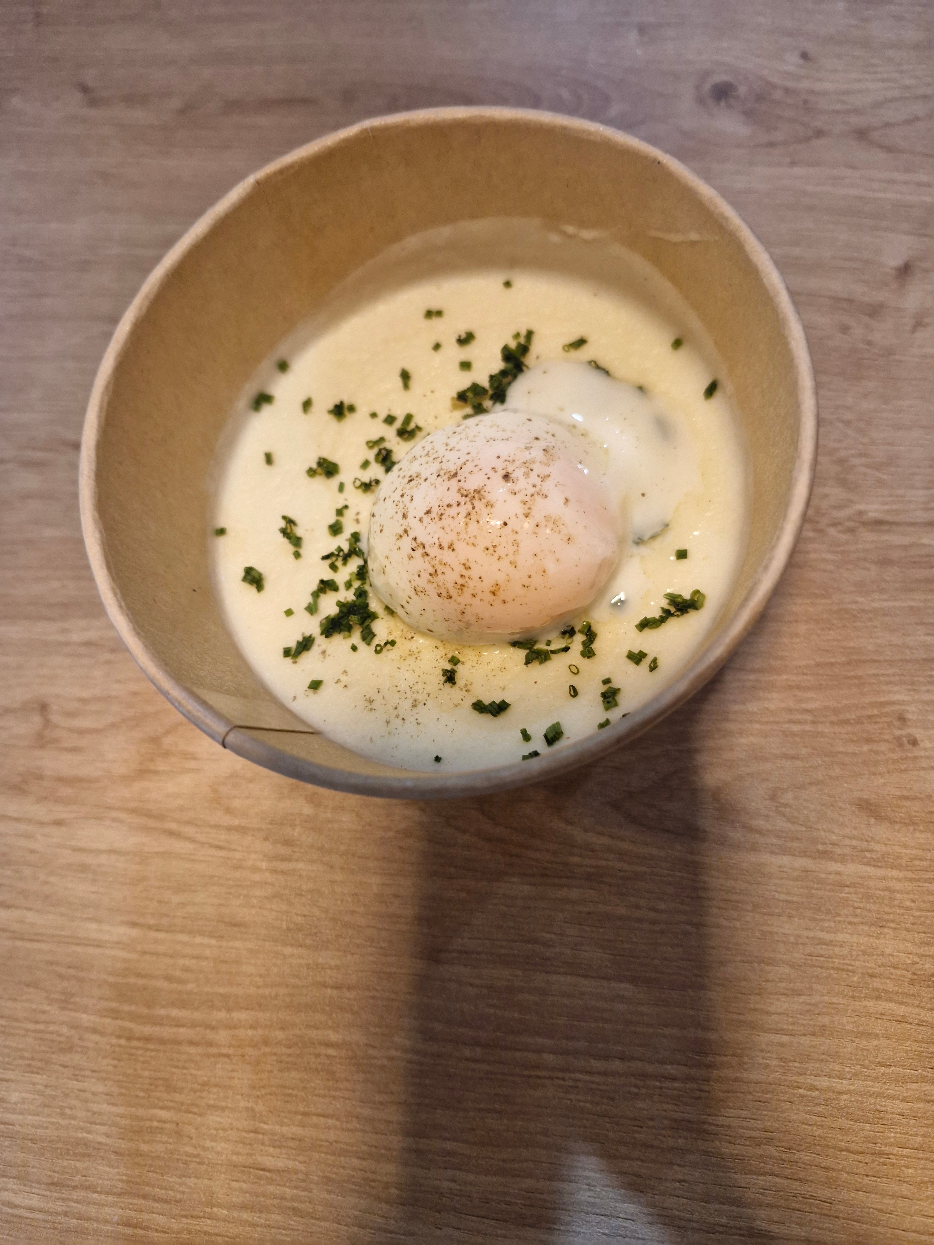 Crémeux de Parmesan, Œuf Parfait & Tuile Croustillante